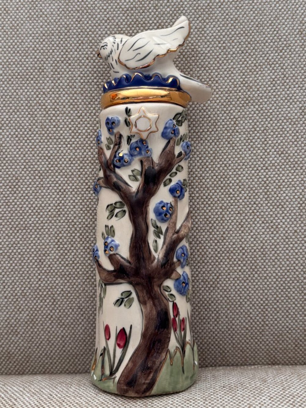 Heather Goldminc Blue Sky Clayworks Mezuzah